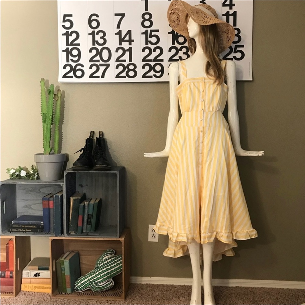 Striped Yellow Dress